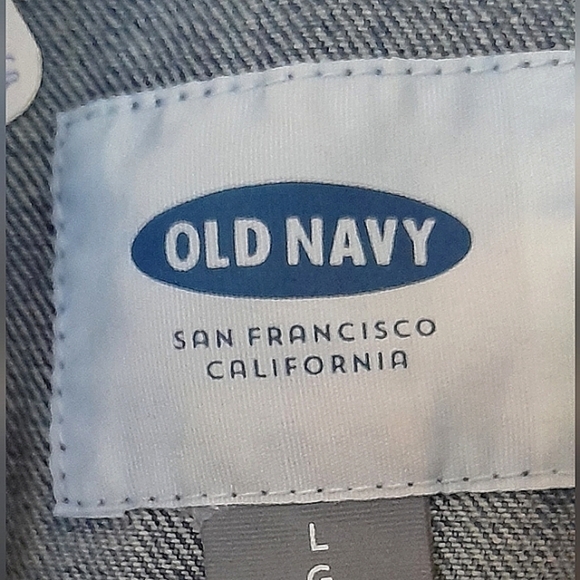 OLD NAVY WOMENS LARGE DENIM  JEAN VEST - Picture 5 of 9